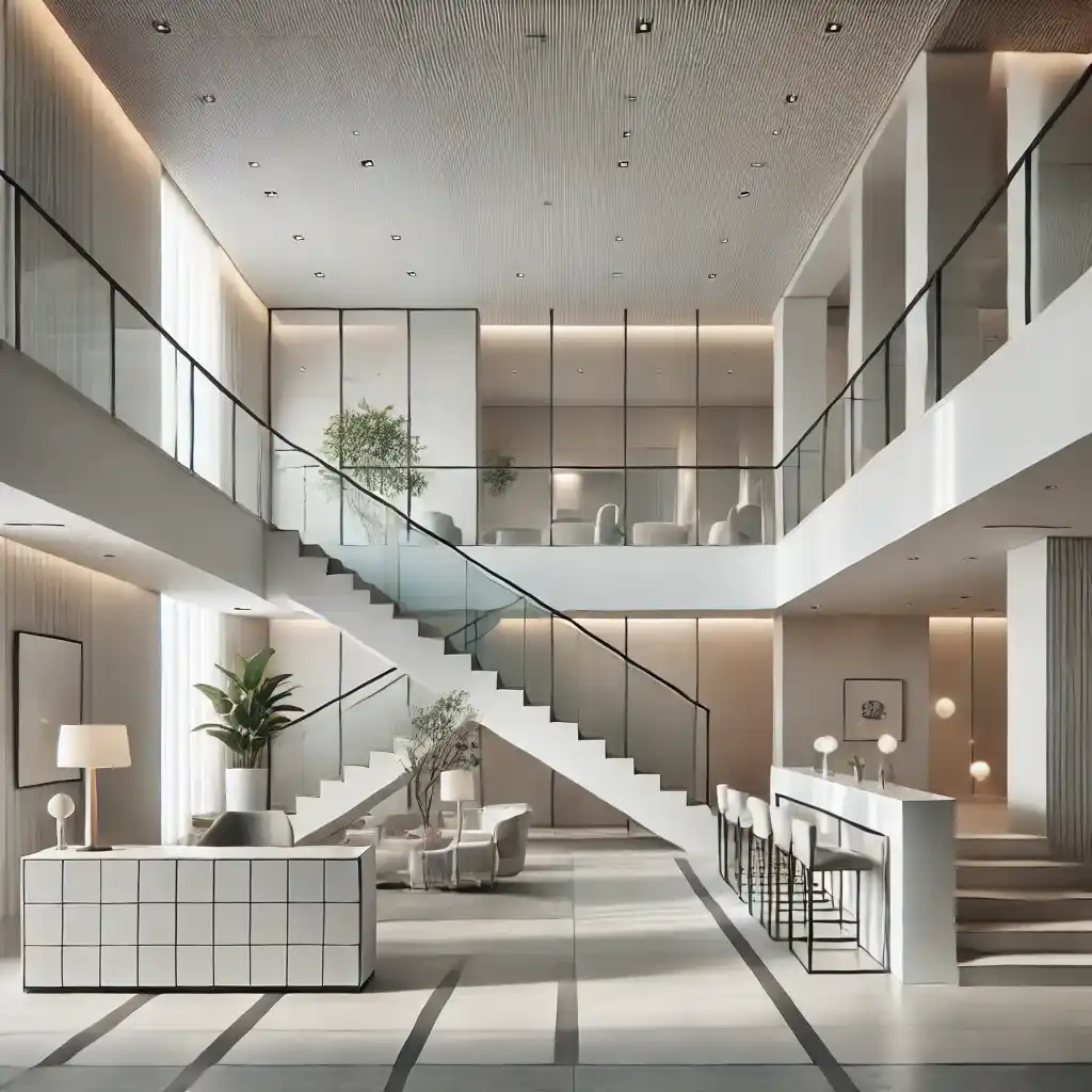 desain interior hotel 2 lantai minimalis jogja